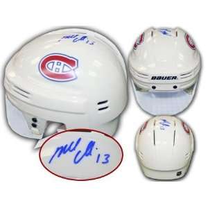  Mike Cammalleri Signed Mini Helmet Montreal Canadiens 6 