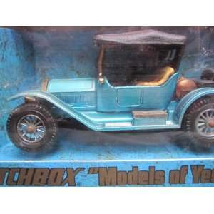  1914 Stutz roadster (blue/cream seat 12 spokes) Matchbox 