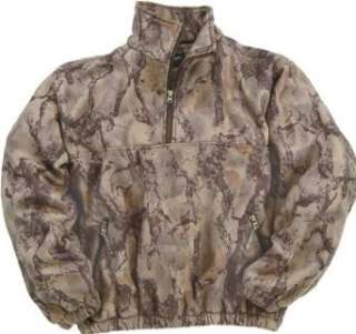  Natural Gear Camo Fleece Hunting Pullover Shirt: Clothing