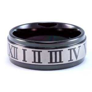   Wedding Band / Ring with Classic Roman Numeral Eternity: Jewelry