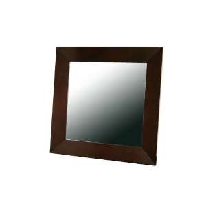  Baxton Studio Daffodil Dark Brown Wood Frame Modern Mirror 