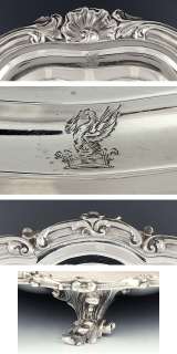 PAUL STORR STERLING SILVER ENGLISH REGENCY FOOTED TRAY  