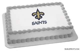 New Orleans Saints Edible Image Icing Cake Topper  