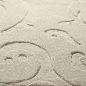   Candice Olson SCU7511 Sculpture Ivory Wool Contemporary Rug: Furniture