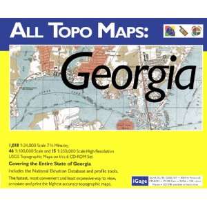   : iGage All Topo Maps Georgia Map CD ROM (Windows): GPS & Navigation