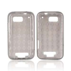  ARGYLE SMOKE Crystal TPU rubber Flex Case for Motorola 