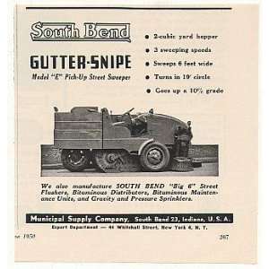   Bend Gutter Snipe Model E Street Sweeper Print Ad