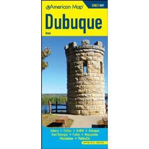    American Map 611535 Dubuque Iowa Street Map: Office Products