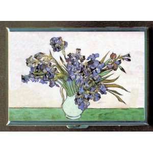  VINCENT VAN GOGH STILL LIFE IRISES ID CIGARETTE CASE 