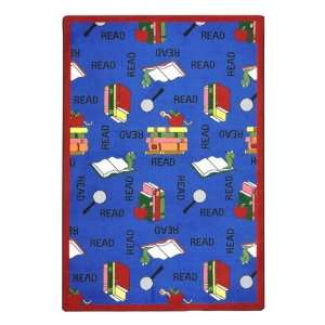  Bookworm Rug 10 9 W x 13 2 L: Home & Kitchen