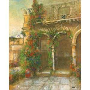  English Garden IV by Patrick. Size: 21 inches width by 28 