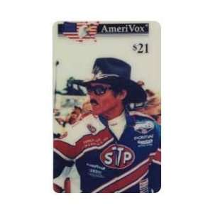   Card: $21. Richard Petty Sports Card (With Hat, Sunglasses & STP Coat