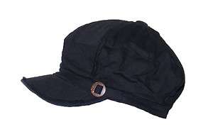New Cotton Newsboy Hat Cap Cabbie Gatsby Band Unisex 3 Colors  