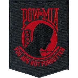 LOT OF 2 EMBROIDERED PATCH POW * MIA   Your Are Not Forgotten 1(White 