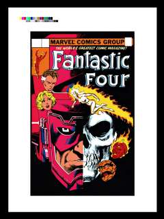 John Byrne Production Art Fantastic Four #257 Cover  