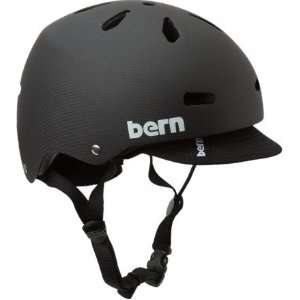 Bern Macon Carbon Fiber Helmet with Visor: Sports 