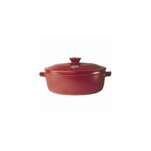   Henry Red Oval 6.3 Qt Stew Pot W/ Lid   45 60 61: Kitchen & Dining