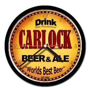  CARLOCK beer and ale cerveza wall clock: Everything Else