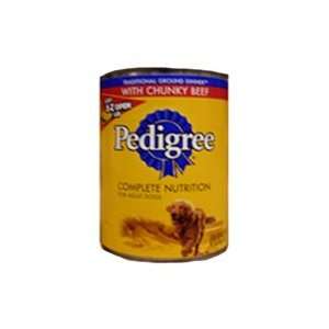  Pedigree Can Dog Food Ground Beef 13.2oz Case (24 