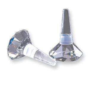  Cassini Crystal Gem Set of 2 Bottle Stoppers Jewelry