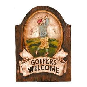  Golfers Welcome Plaque and Yard sign #150