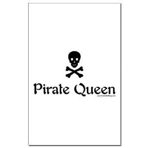  Pirate Queen Funny Mini Poster Print by  Patio 