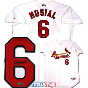 Stan Musial Autographed St. Louis Cardinals Majestic Authentic Jersey