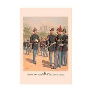  Enlisted Men Staff & Artillery (Full Dress) 28x42 Giclee 