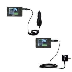 Car and Wall Charger Essential Kit for the RCA X3030 LYRA Media Player 