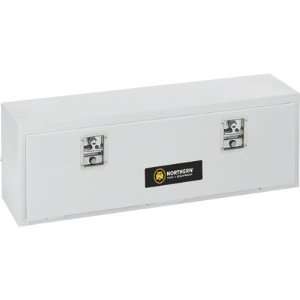 Northern Tool + Equipment Steel Top Mount Truck Box   White, 60in.L x 