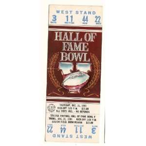   of Fame Bowl Game Full Ticket Mississippi St Kansas 