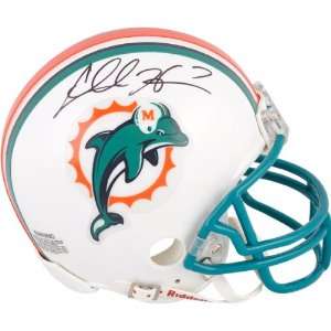 Chad Henne Autographed Mini Helmet  Details: Miami 