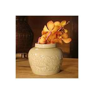  NOVICA Celadon ceramic vase, Breath of Spring Home 