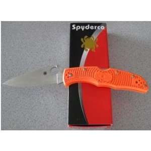  Spyderco C10FPOR Endura Flat Ground Folding Knife Sports 