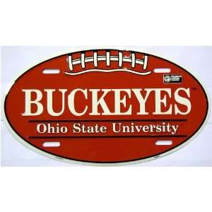  Ohio State Buckeyes Oval License Plate Automotive