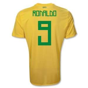  Nike Brazil 11/12 RONALDO Home Soccer Jersey Sports 