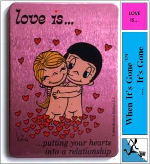 LOVE IS BY KIM CASALI   METALLIC FRIDGE MAGNETS   DESIGN CHOICE OR 