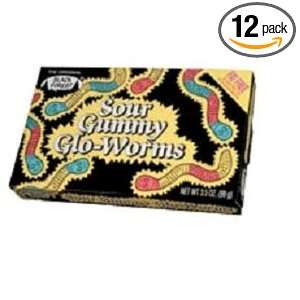 Black Forest Gummy Gloworm Concession, 3.5 Ounce Boxes (Pack of 12)