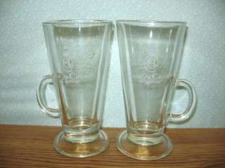 CASK & CREAM LIQUEUR GLASSES WITH HANDLE   SET OF 2  