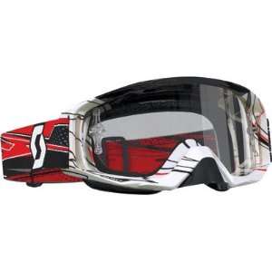   Tyrant Goggles with Clear Lens, (Splinter Black/Red): Automotive