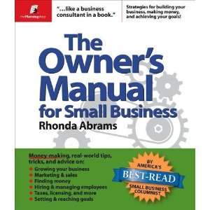   Owners Manual for Small Business [Paperback] Rhonda Abrams Books