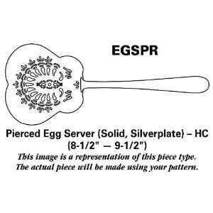 com Chambly Filets (Silverplate) Pierced Egg Server Solid Silverplate 