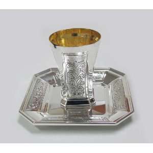  Sterling Silver Kiddush cup Set   Neorah Chased 