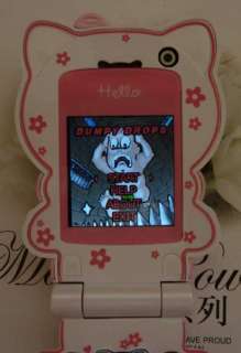 Unlocked Hello Kitty Cell phone C168 New quad band camera  Flip 1GB 