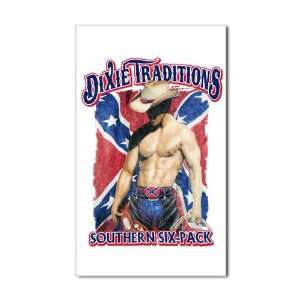  Sticker (Rectangle) Dixie Traditions Southern Six Pack On 