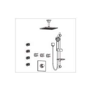  Aqua Brass Hey Joe Shower Kit KIT63 36173 BN