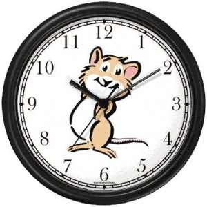 Chipmunk Cartoon Animal Wall Clock by WatchBuddy Timepieces (Slate 