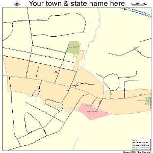  Street & Road Map of Hamilton, Virginia VA   Printed 