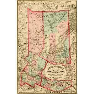 Asher & Adams 1869 Map of Herkimer, Hamilton and 