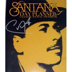  Carlos Santana Autographed Signed Calendar Planner Book 